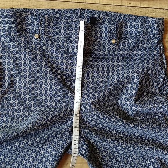 Comfort Fit Navy Blue And Tan Slim Leg Pant By Rafaella. Size 6 - Picture 15 of 17